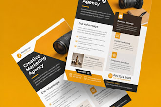 design professional dl flyer and brochure