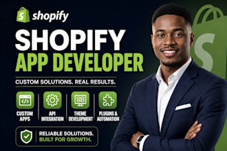 be your shopify app developer, shopify store, shopify plugin, theme, shopify API