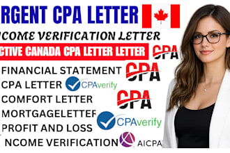 write urgent cpa letter, mortgage letter, income verification cpa comfort letter