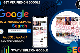 create a standard google knowledge panel knowledge graph for individual or brand
