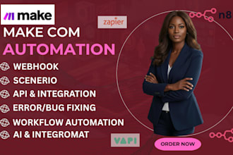 automate makecom workflows, makecom automation, integrations