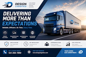 design logistics, transportation, trucking company website
