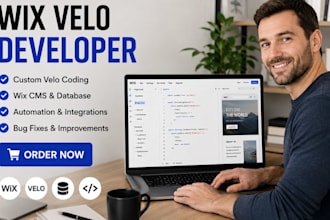 custom wix velo code wix cms wix automation wix database wix corvid fix wix seo