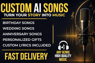create a custom ai song with personalized lyrics for any occasion
