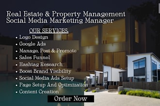 be your real estate social media marketing manager for property management