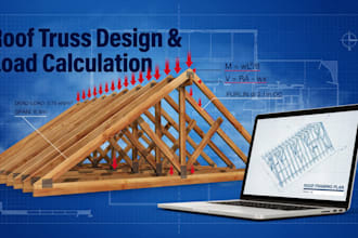 design roof truss and structural load calculation for permit