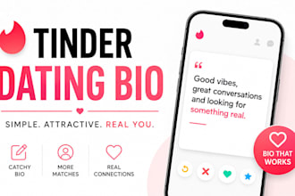 write a professional tinder dating bio