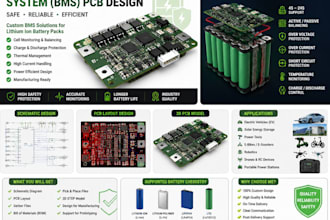 design battery management system pcb for lithium ion battery packs