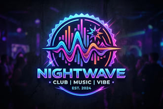 design a modern nightclub logo for your brand