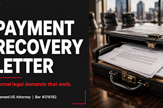 write a professional client payment recovery demand letter