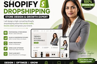 shopify dropshipping store growth website design