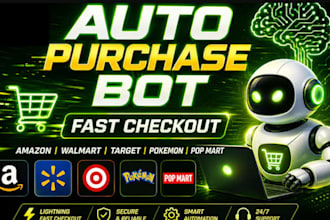 do pokemon bot, auto purchase bot, checkout bot, auto buying lazada shopping bot