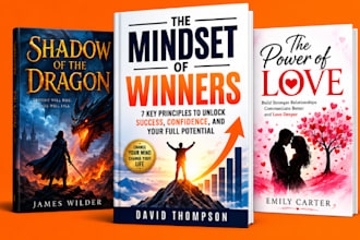 design ebook cover and book cover for fantasy and nonfiction