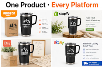 do product listing images amazon, shopify, ebay, etsy for sales on any platform