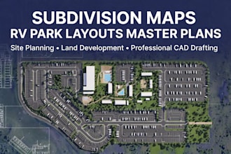 design subdivision maps, rv park layouts and master plans