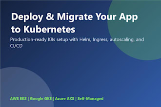 deploy and migrate your application to kubernetes