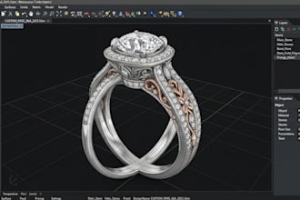 3d jewelry cad design custom ring pendant necklaces and bracelets for printing