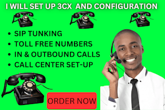 provide sip trunk for inbound, outbound calls and 3cx setup