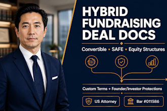 draft hybrid fundraising legal documents for startups and investors