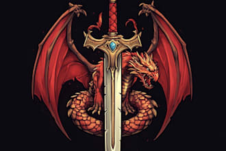 draw a fantasy logo for your brand