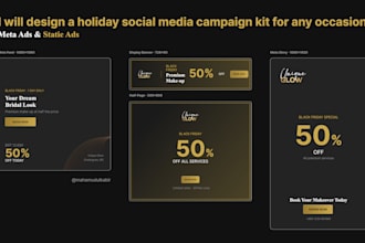 design a holiday social media campaign kit for any occasion