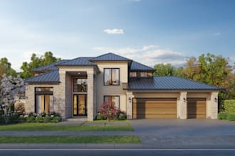 do the 3d exterior architecture rendering