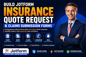 build jotform insurance quote request and claims submission forms