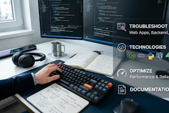 troubleshoot and fix bugs in your web app or backend system