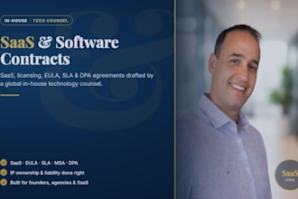 draft and review your saas, software and technology contracts