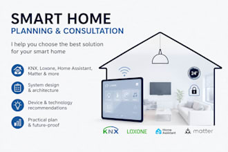 design and plan your smart home with knx, loxone, home assistant or matter