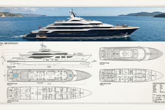 naval architecture ship yacht boat design offshore analysis calculation ga plan