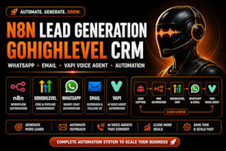 n8n lead generation gohighlevel CRM whatsapp email vapi voice agent automation