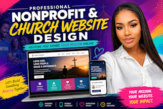 design nonprofit website and church website for growth