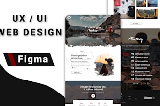 design a modern website UI UX in figma