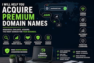 help you acquire premium domain names for your business