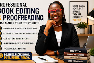 do developmental edit, novel editing, proofread, format your manuscript,or novel