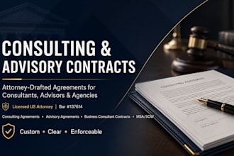 draft a professional consulting master service agreement