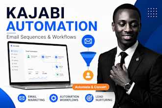setup kajabi email marketing, kajabi automation, workflow and email sequence