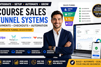 integrate stripe thrivecart systeme io whop payment, course sales funnel systems