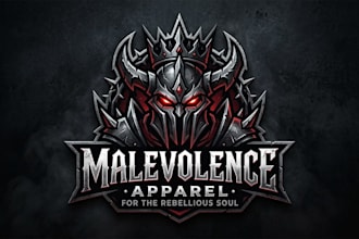 design a powerful villain logo for your brand