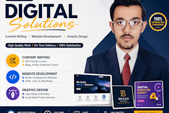 be a web developer,graphic designer and content writer