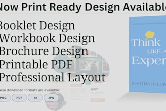 design modern brochure, workbook and printable documents