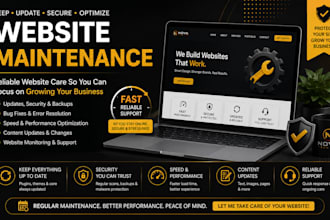 do website maintenance, SEO updates and website bug fixes
