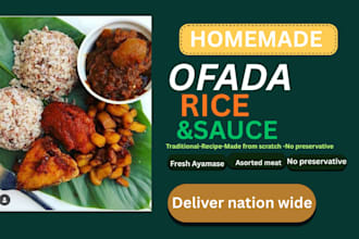 traditional ofada rice and ayamase sauce anywhere