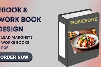 design professional e book workbook, lead magnet and PDF