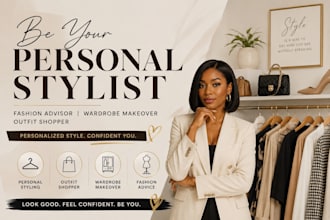 be your personal stylist, fashion advisor, wardrobe makeover, outfit shopper