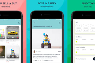 develop toy marketplace app, childrens product store app, parenting shop app