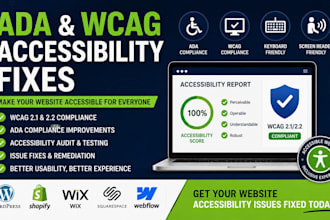 fix ada and wcag website accessibility issues and compliance errors