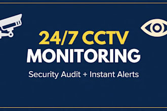 professional cctv monitoring plus security audit for home and office