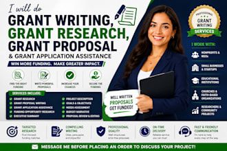 do grant writing, grant research, grant proposal and grant application